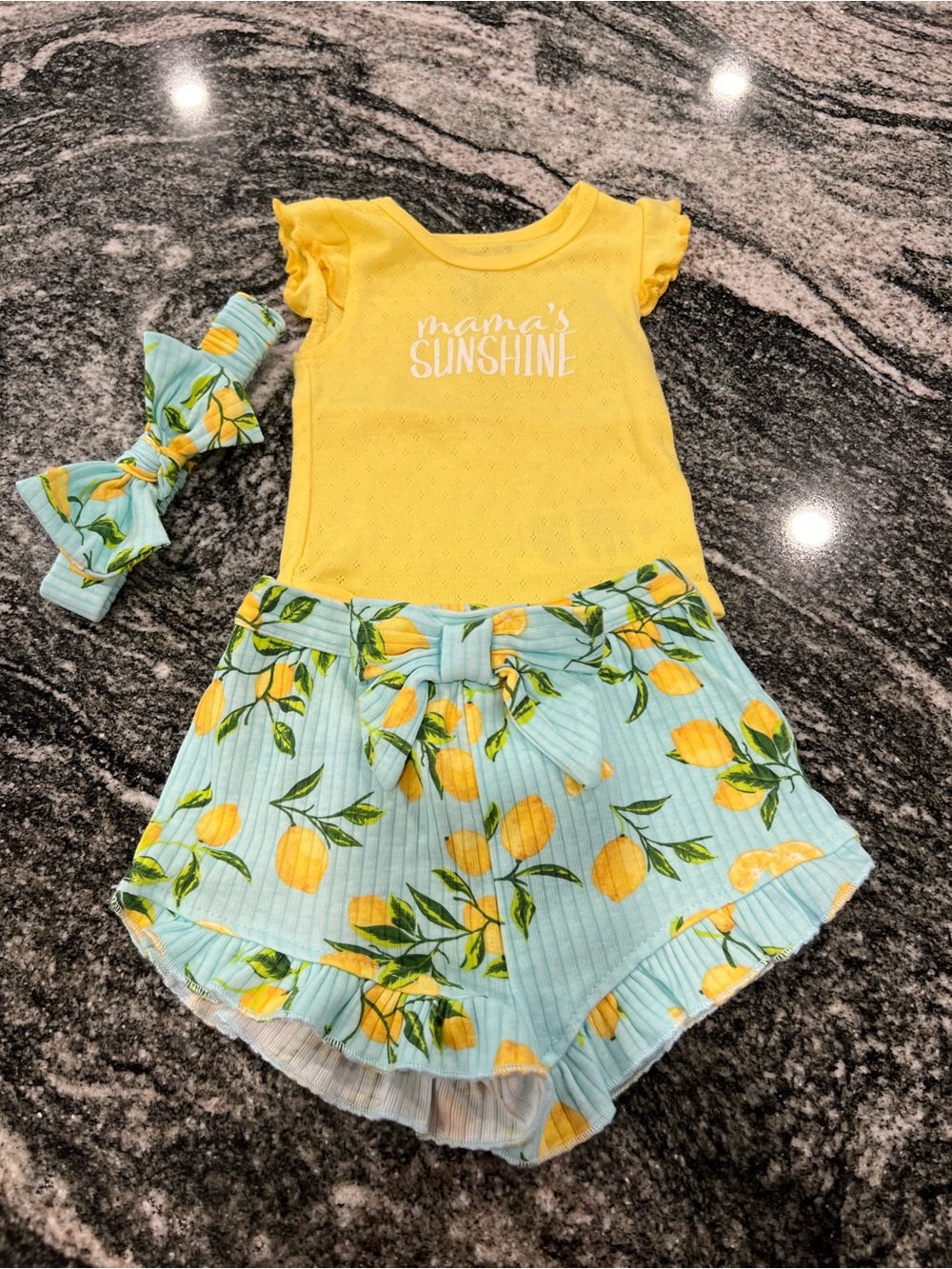 Baby Essentials Yellow Lemons Baby Set - 9M